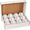 Kfseert Bucket Of Baseballs, Standard Size Leather Baseballs For Practice Training, Unmarked & Soft 9 Inch Practice Baseball, For League Play Pitching Hitting Batting Fielding Autograph Gifts, 12 Pack One Dozen