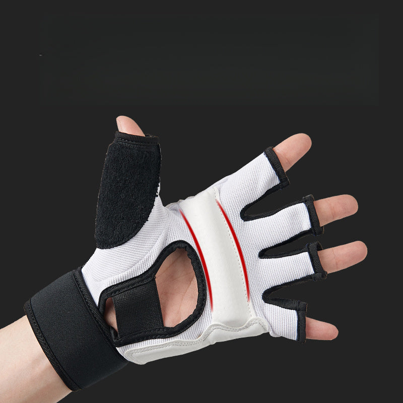 1 Pair Boxing Gloves/Foot Guards, Half-finger Gloves, Foot Protective Sleeve, For Boxing, Taekwondo, Fitness Training