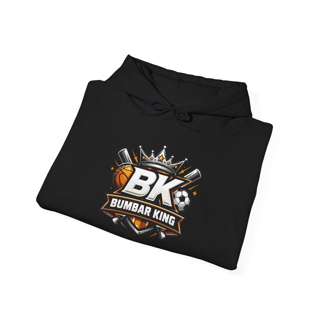 Bumbar King 'BK' Baseball Logo Hoodie – Crowned Sports Team Pullover
