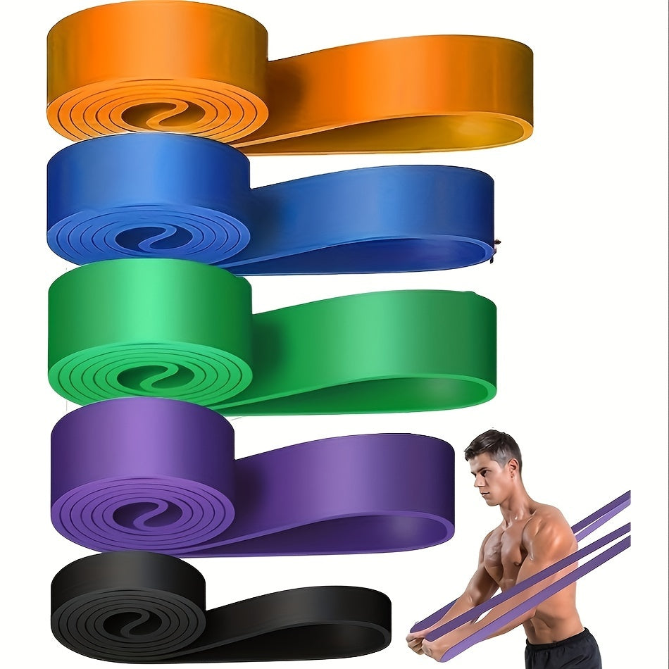 1pc 5-230 lbs Heavy-Duty Resistance Band Training System with 82-Inch Length - 5-Color Options (Green, Blue, Black, Red, Golden) | 5-230 lbs Weight Levels | Muscle Building & Strength Training for Men & Women | Multi-Color Op