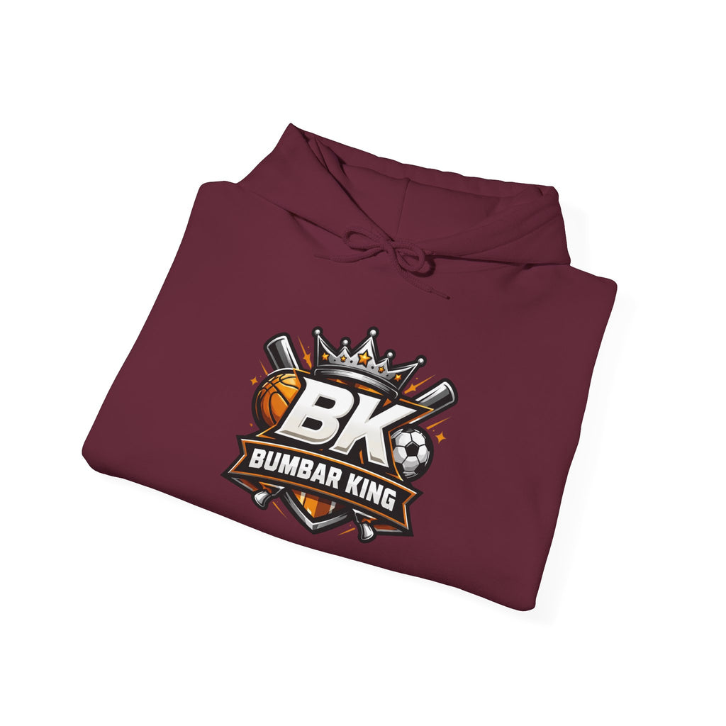 Bumbar King 'BK' Baseball Logo Hoodie – Crowned Sports Team Pullover