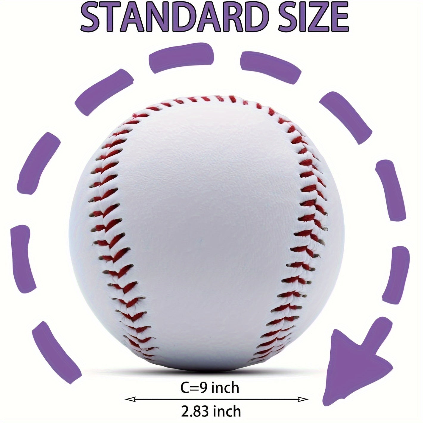 12 Pack Unmarked Baseballs for Soft Toss, Batting, Fielding, Hitting, Pitching Practice Training