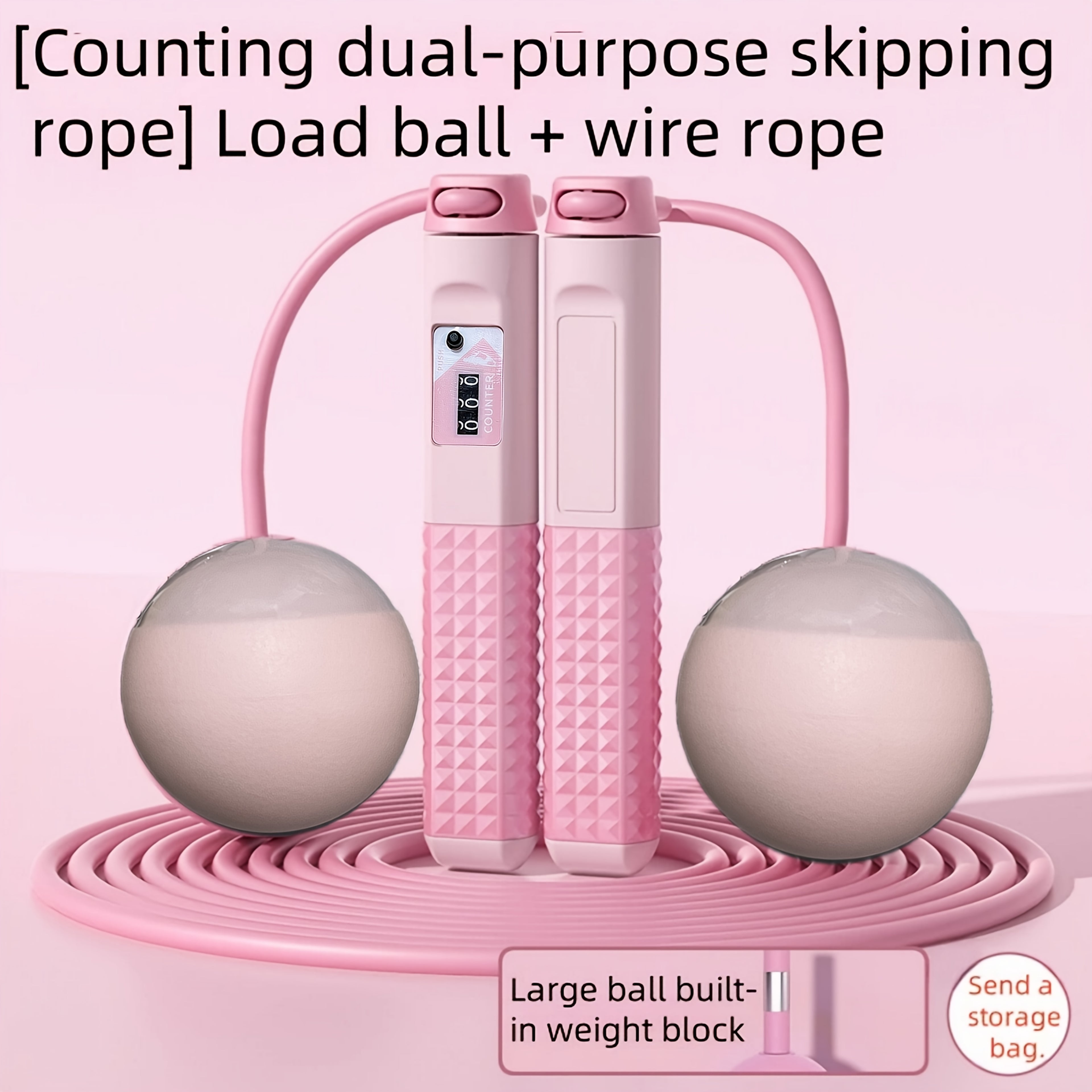 Adjustable Weighted Jump Rope, Cordless Wireless Fitness Skipping Rope for Men and Women - Ideal for Boxing, Mixed Martial Arts & Beach Bodybuilding Training, Available in Gray/Blue/Black, Workout, Exercises