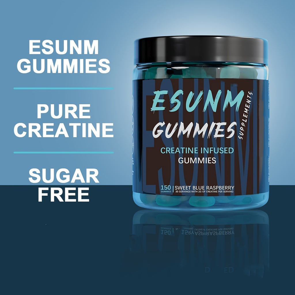 Blueberry Creatine Gummies 150 Capsules + Strawberry Creatine Gummies 150 Capsules - Double Fruity Vitality Supply, 300 Capsules To Enjoy Health Every Day
