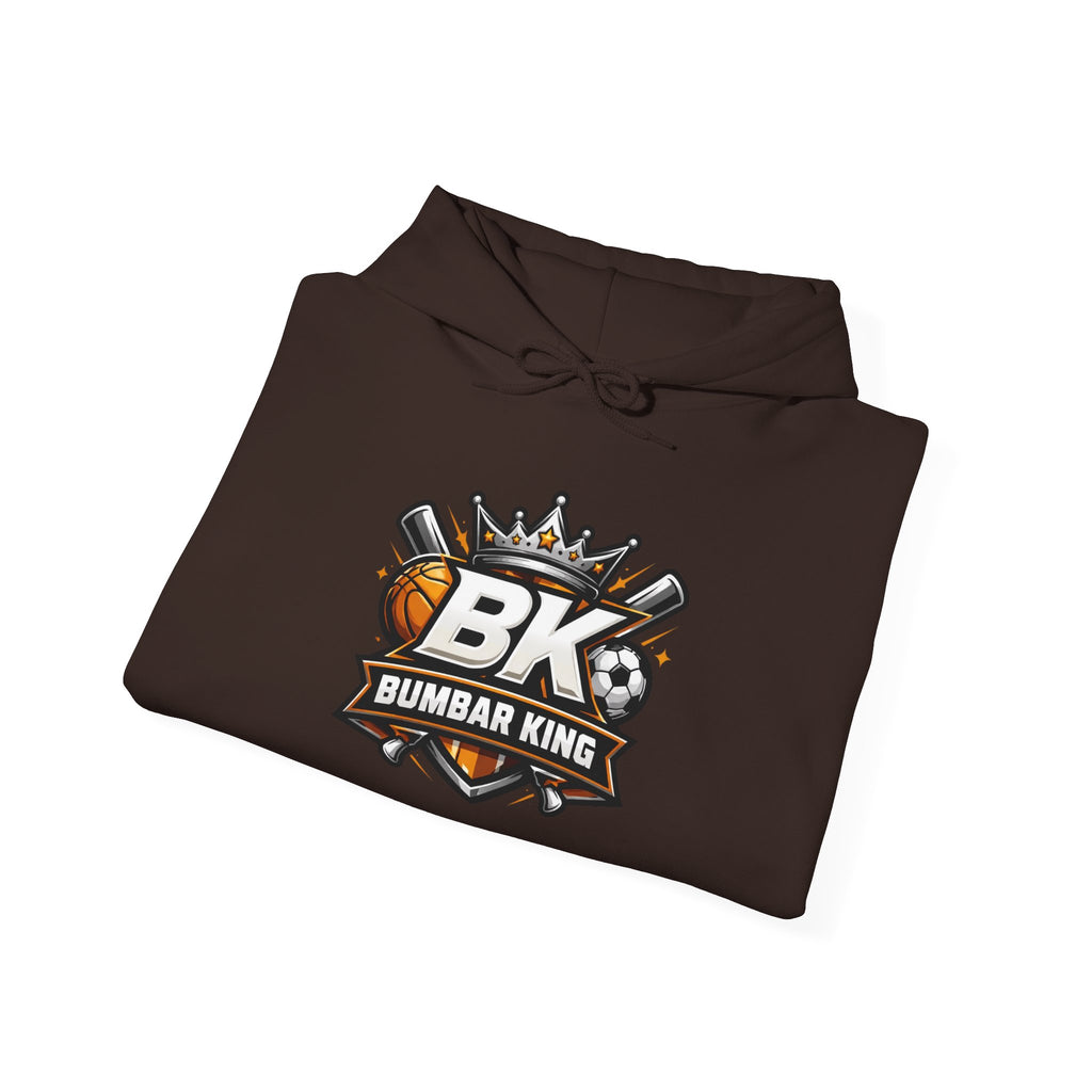 Bumbar King 'BK' Baseball Logo Hoodie – Crowned Sports Team Pullover