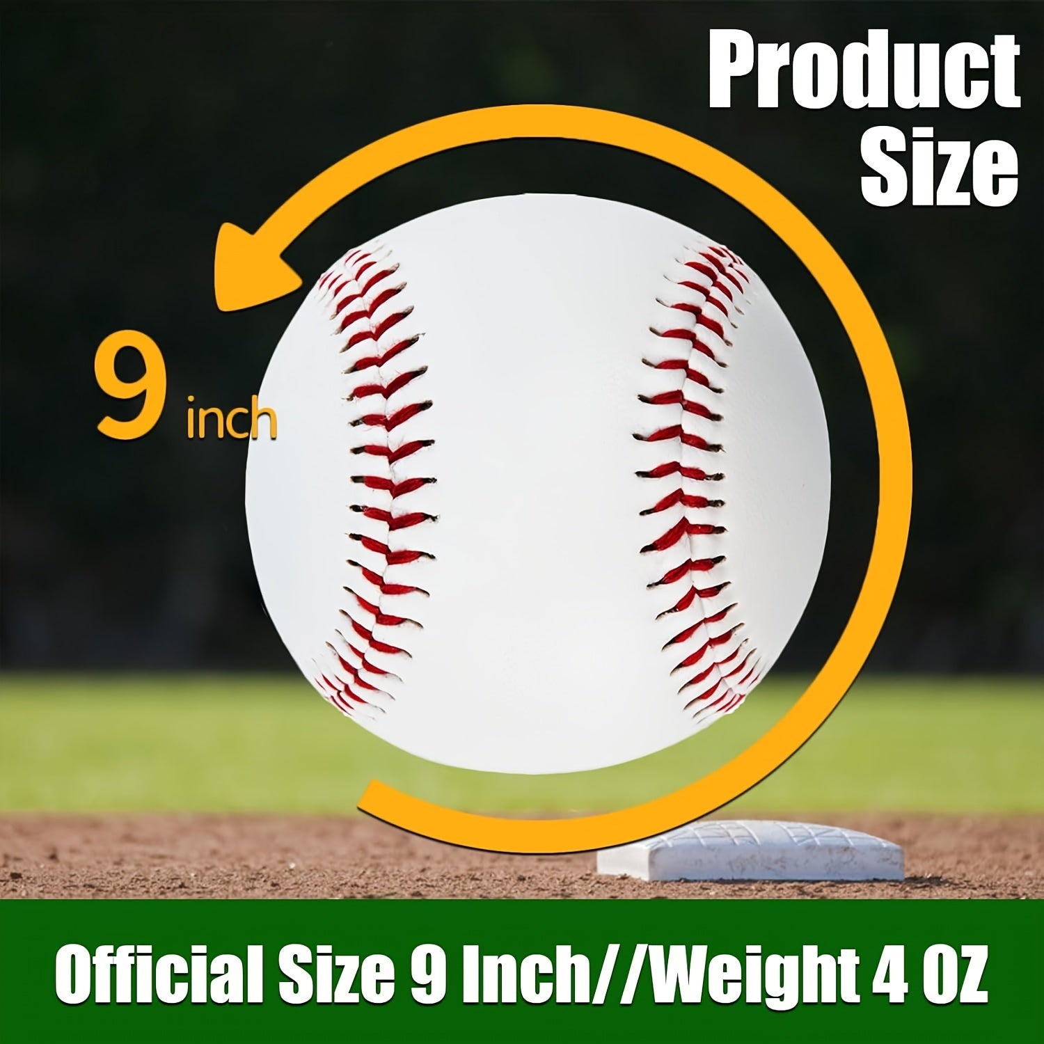 12pcs Unmarked Standard Size Baseballs for Batting, Fielding, Hitting, Pitching, Practice Training