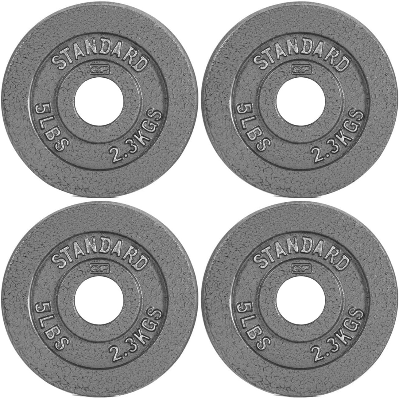 CAPHAUS Traditional/Classic 2-Inch Solid Cast Iron Weight Plates - Great for Strength Training, Weightlifting, Bodybuilding & Powerlifting, Multiple Choices Available
