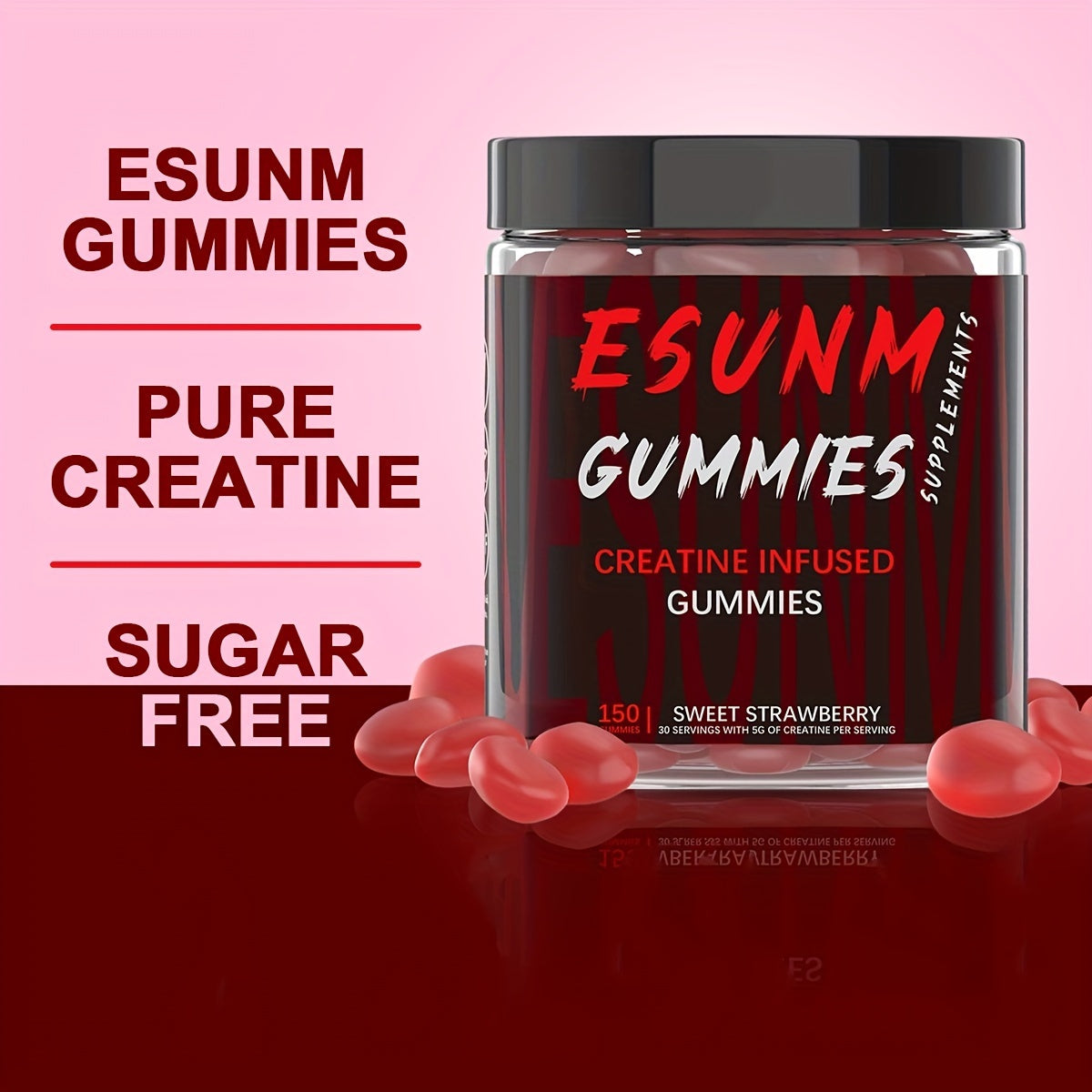 Strawberry And Blueberry Dual-Effect Creatine Gummy Set - 300 Capsules In Total, Full Of Energy Every Day!