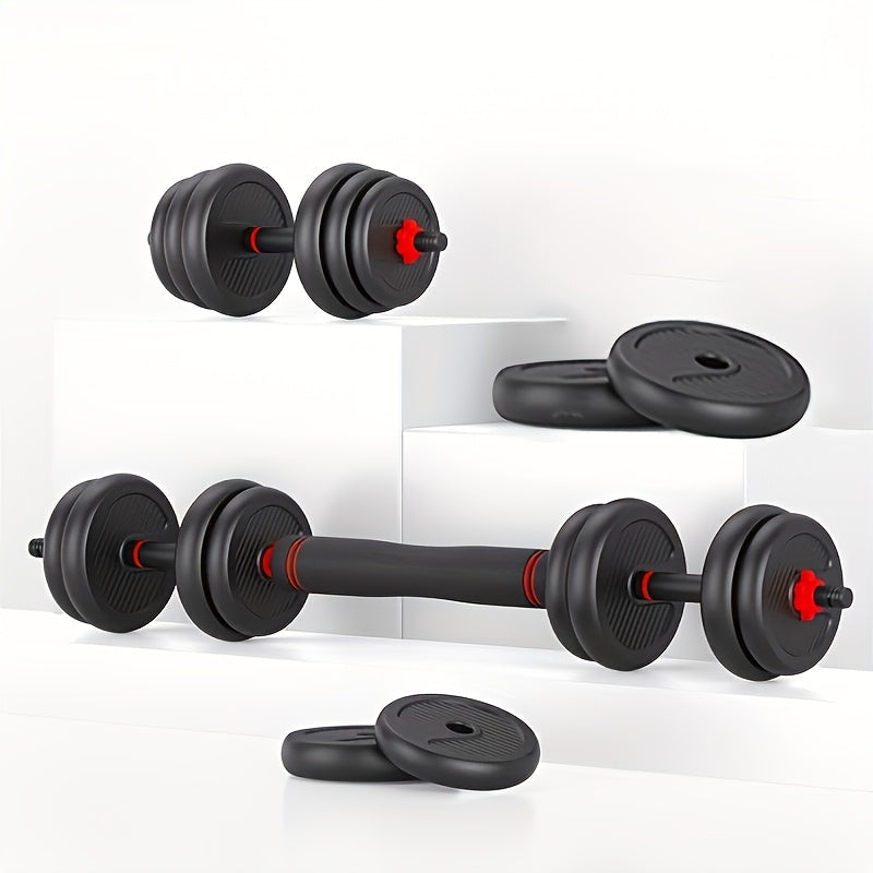 4-in-1 Adjustable Dumbbell Set - 20/45/50/55/65/75/85LBS Free Weights For Home Gym, Strength Training, & Bodybuilding - Versatile Fitness Equipment For Men & Women - Converts To Barbell, Kettlebell, Push-Up Bar - Recovery Exe