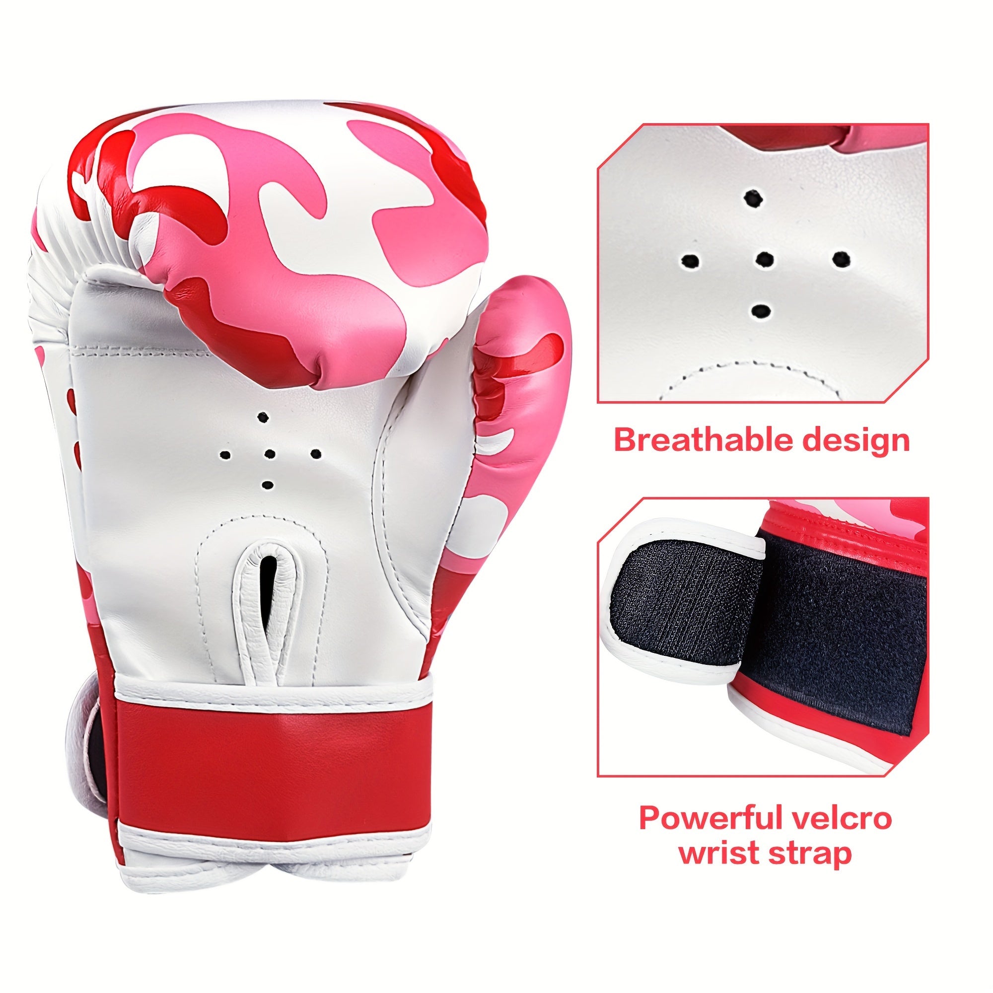 1pair Boxing Gloves, Training Gloves For Men, Women - Breathable And Durable