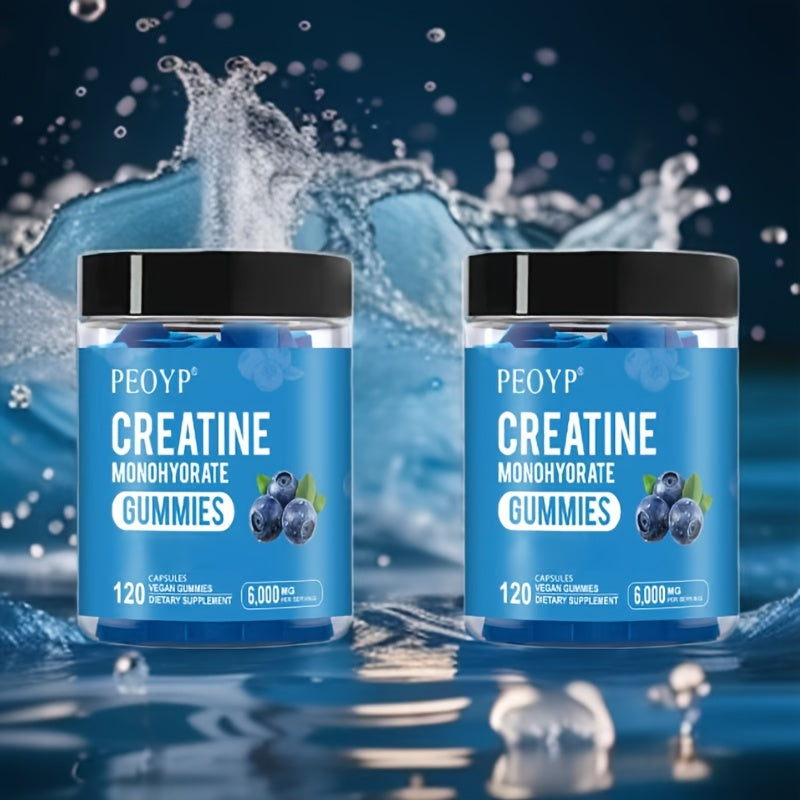 PEOYP 400g A Bottle, Blueberry Creatine Sugar Free Fudge, 6000mg Per Serving, For Women And Men Nutritional Supplement, Full Of Vitality Every Day