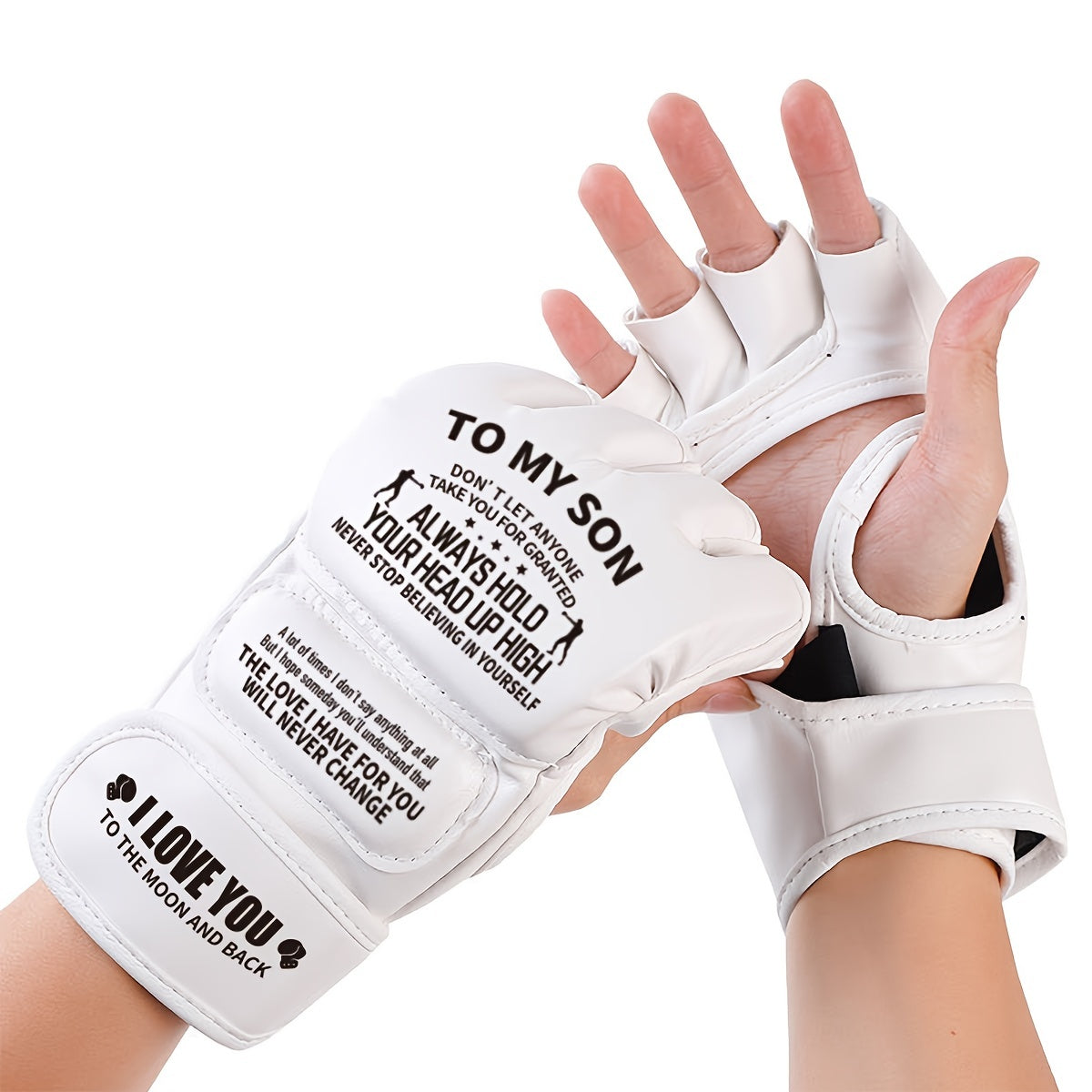 Breathable Sweat-absorbing Boxing Half-finger Gloves, Fighting Boxing Gloves, Boxing Equipment