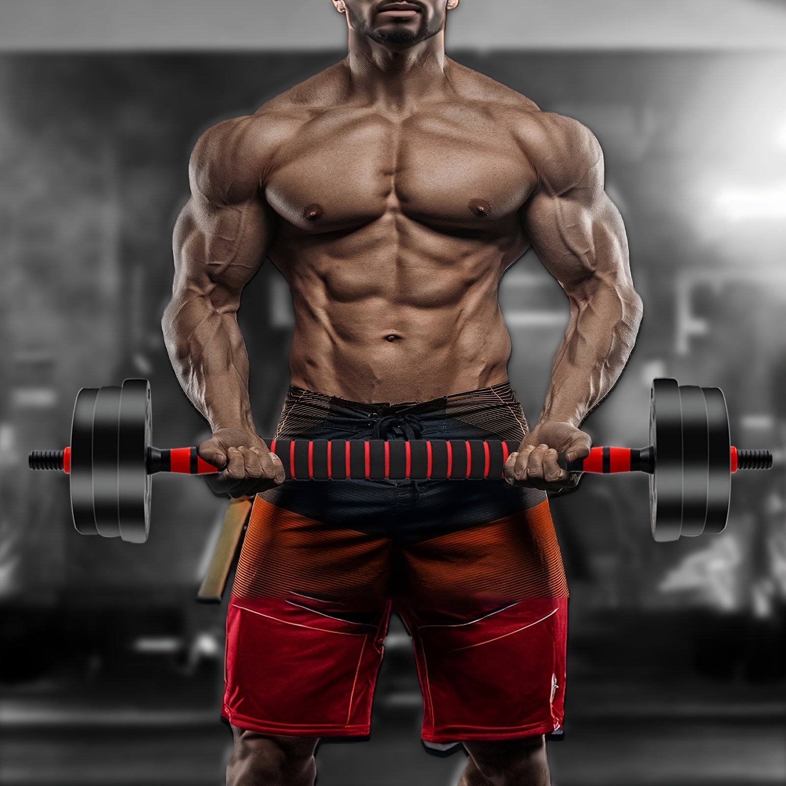 Adjustable Dumbbells Set, 44LBS 3in 1 Adjustable Weights Dumbbells Barbell Set, Used As Barbell, Dumbbell, Push Up Bars, Free Weights for Home Gym, Strength Training, & Bodybuilding