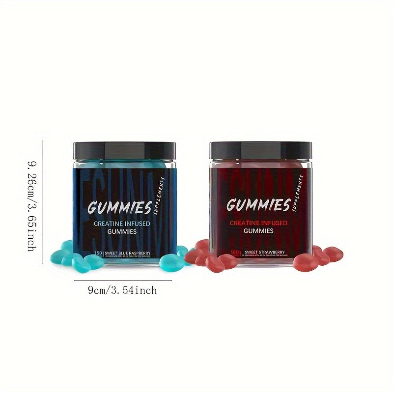 Creatine Gummies Gummies Supplements Blueberry Flavor Strawberry Flavor - 1jar Gummies