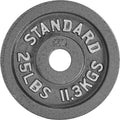 CAPHAUS Traditional/Classic 2-Inch Solid Cast Iron Weight Plates - Great for Strength Training, Weightlifting, Bodybuilding & Powerlifting, Multiple Choices Available