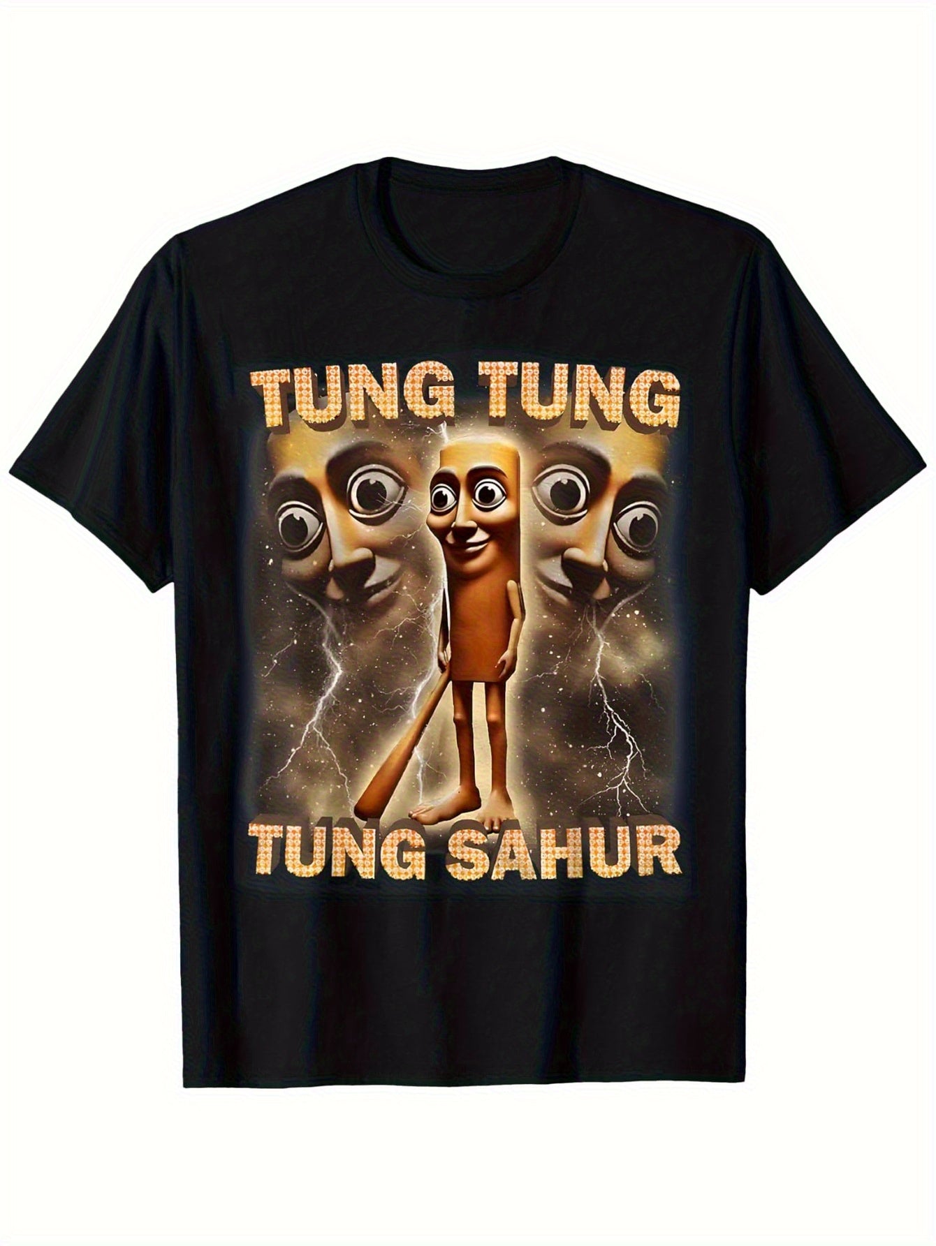 Tung Tung Tung Sahur Funny Baseball Bat Italian Brainrot T-Shirt