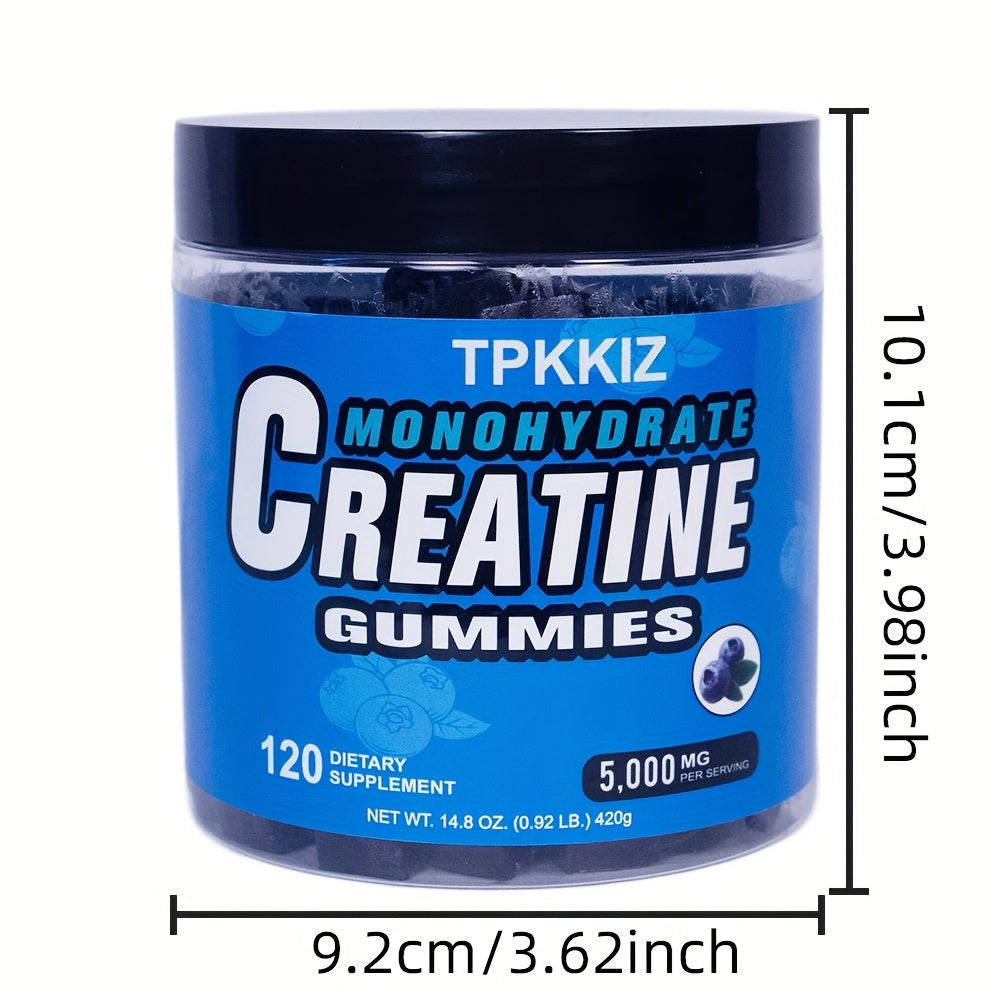 2/1blt, Creatine Monohydrate Gummies, 120 Creatine Monohydrate Gummies For Men And Women, 4g/0.14oz Creatine Monohydrate Per Serving, Sugar Free, Blueberry Flavor