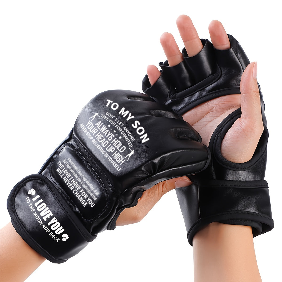 Breathable Sweat-absorbing Boxing Half-finger Gloves, Fighting Boxing Gloves, Boxing Equipment