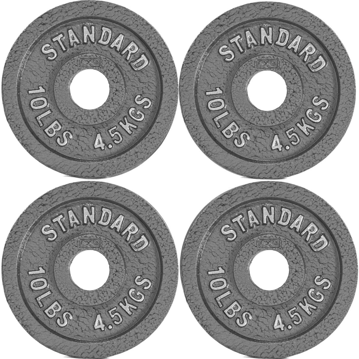 CAPHAUS Traditional/Classic 2-Inch Solid Cast Iron Weight Plates - Great for Strength Training, Weightlifting, Bodybuilding & Powerlifting, Multiple Choices Available