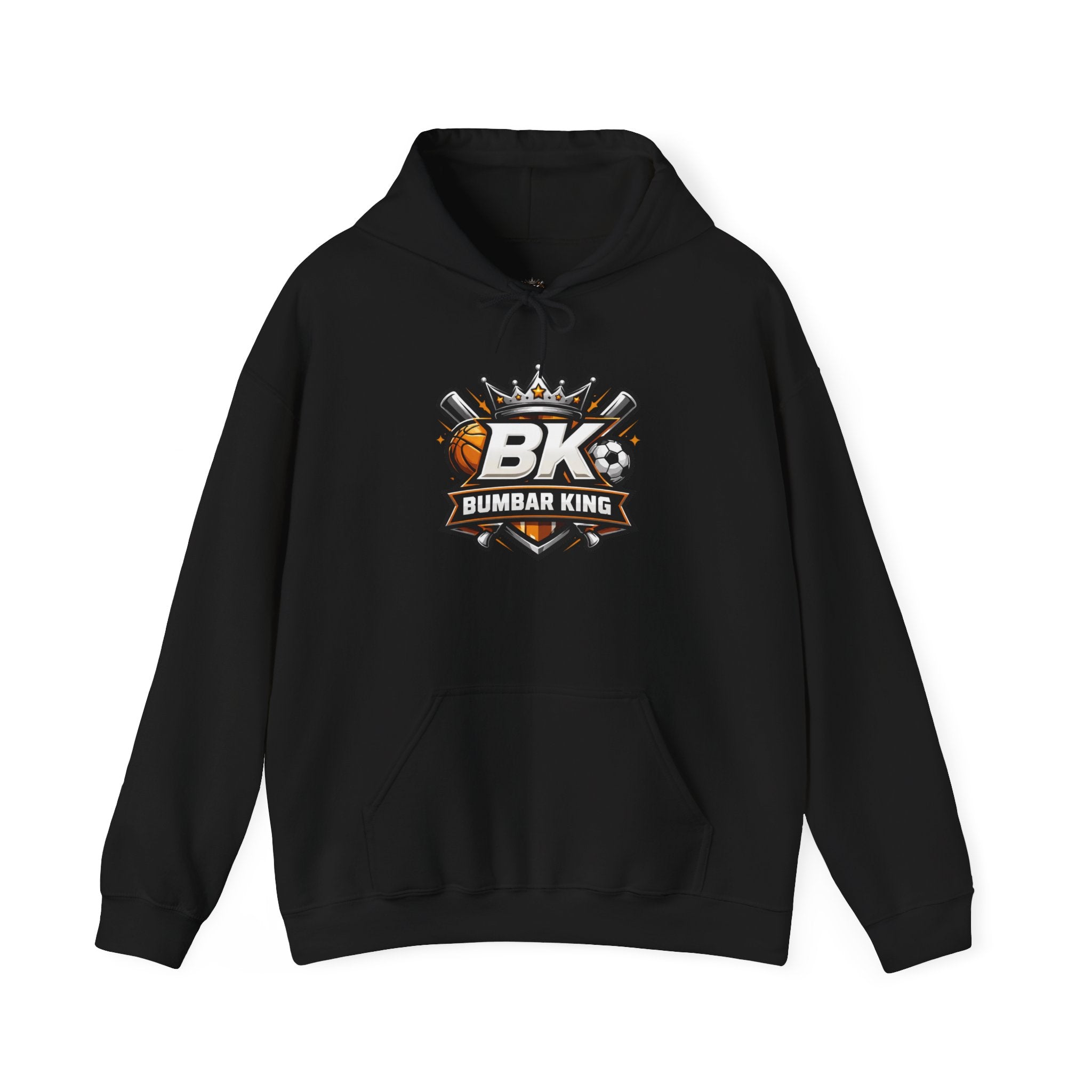Bumbar King 'BK' Baseball Logo Hoodie – Crowned Sports Team Pullover