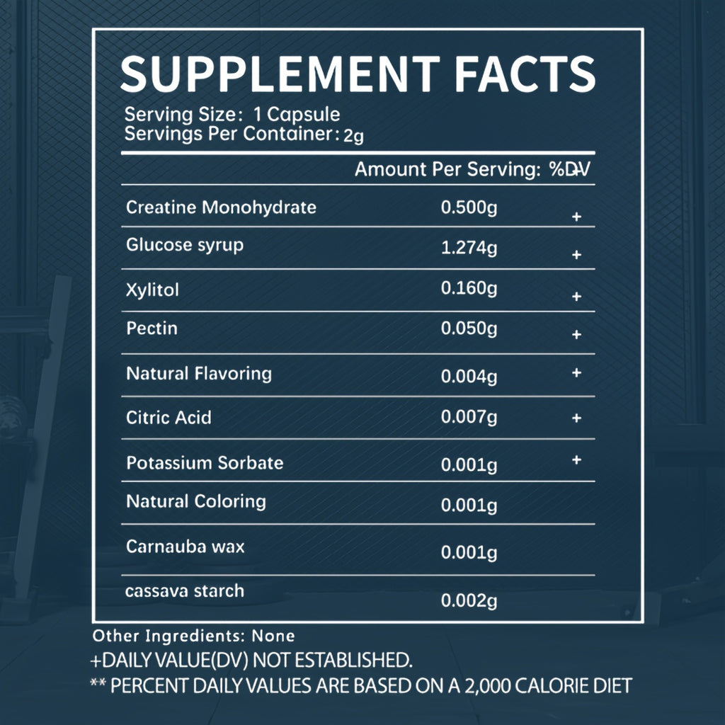 Strawberry And Blueberry Dual-Effect Creatine Gummy Set - 300 Capsules In Total, Full Of Energy Every Day!