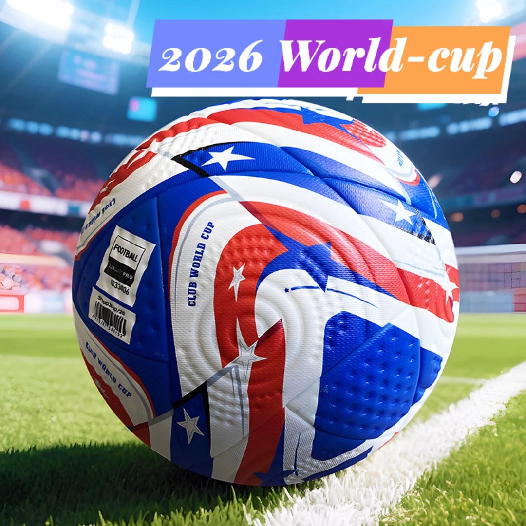 2026 New Soccer Ball – Sizes 5 – Soft Touch TPU Cover, Durable Butyl Bladder, Youth & Adult Training Ball for Indoor & Outdoor