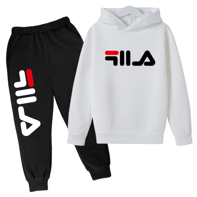 2025 Spring and Autumn Children's Boys and Girls Casual Sports Top + Pants 2-piece Girl Suit 3-14 Years Old Outdoor Jogging Suit