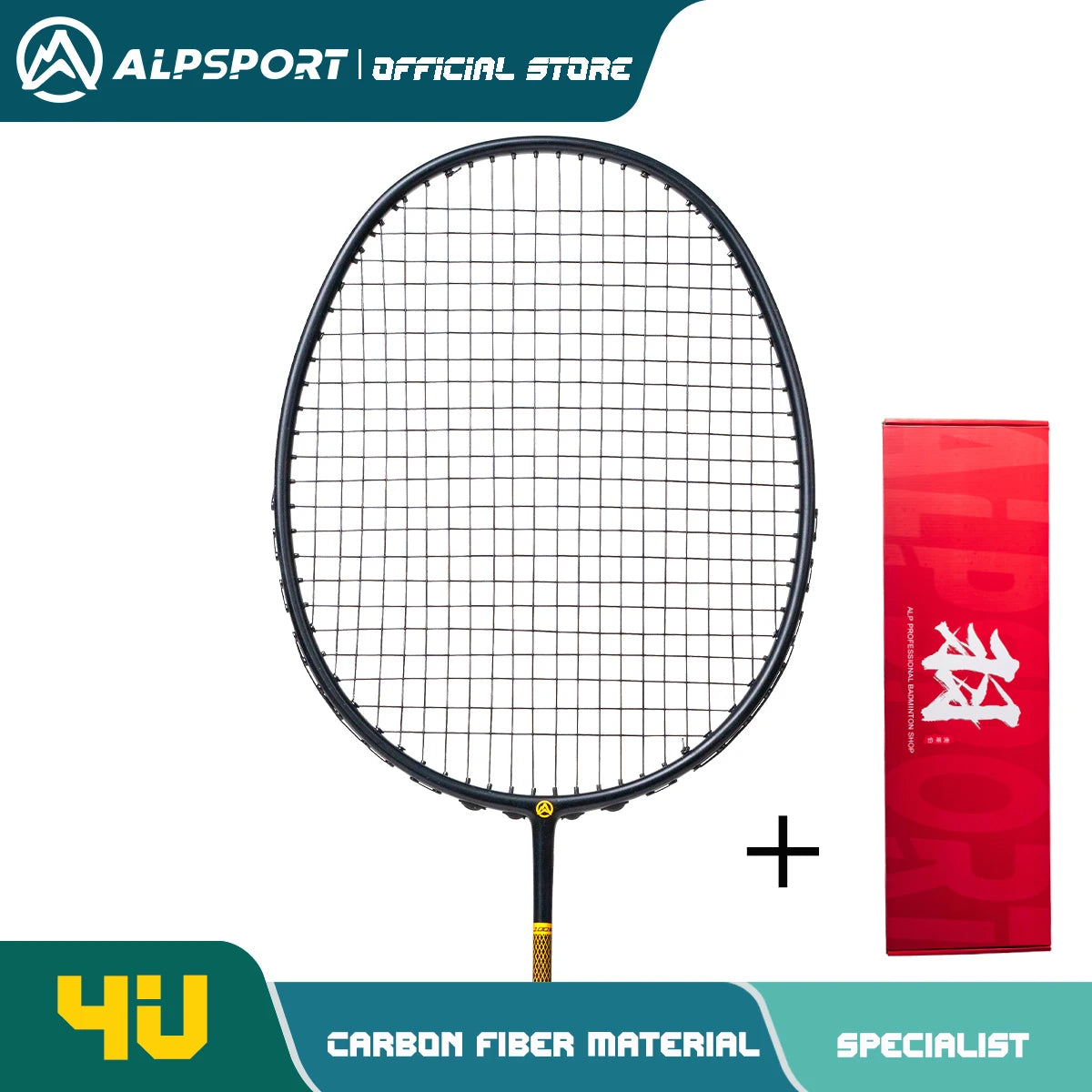 ALP ZJ2.0 Pro 4U 85g 100% Carbon Fiber + Titanium Alloy Badminton Racket Ultra-light Sports Equipment Racket Badminton Training