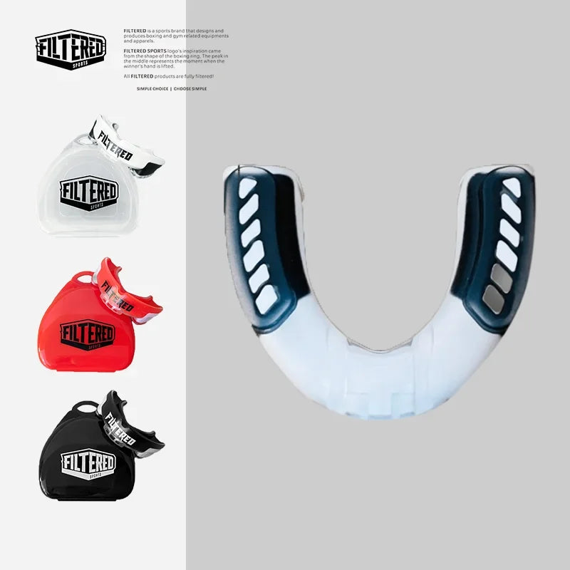 Filtered Sports Adult Sports Mouthguard Muay Thai Boxing Teeth Protection Mma Rugby Fight Training BracesFighting Mouth Guard