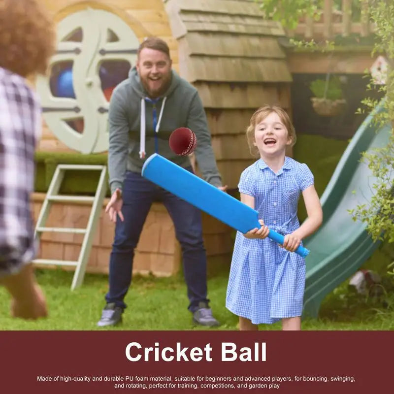 3Pcs Practice Cricket Ball PU Sports Wind Cricket Balls Soft Training Balls Portable Swinging Bouncing Cricket Balls