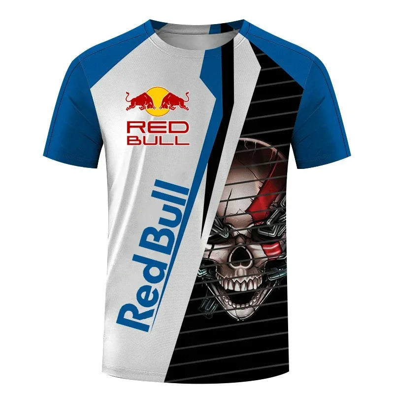2025 New Luxury Brand Red Bull Racing Team Apparel F1 Formula Racing T-shirt Men's Motorcycle Off-Road Riding Training Shirt