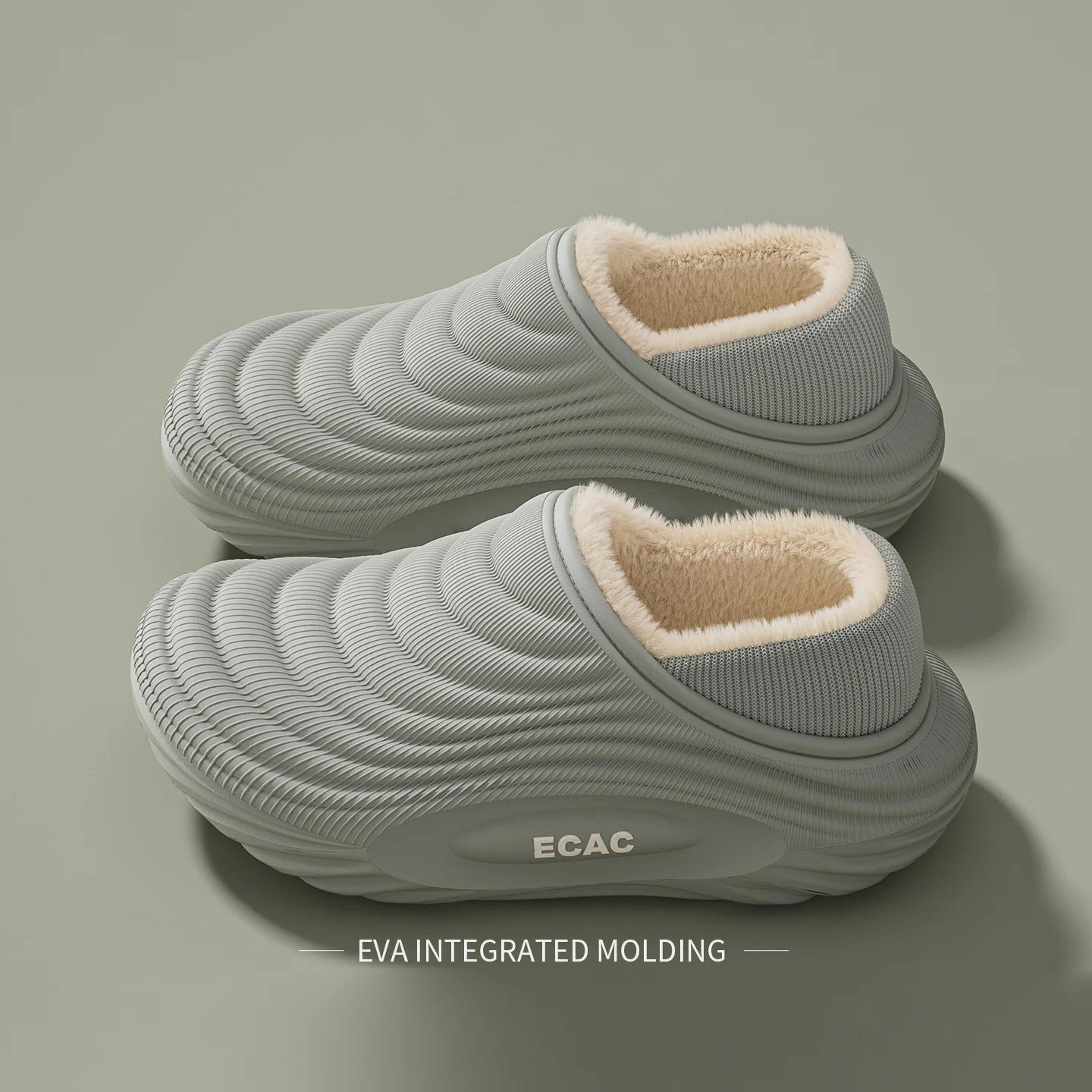 EVA Winter Slippers For Men Women Warm Fur Lined Waterproof Anti Slip Comfortable Indoor Outdoor Home Cotton Clogs Lightweight