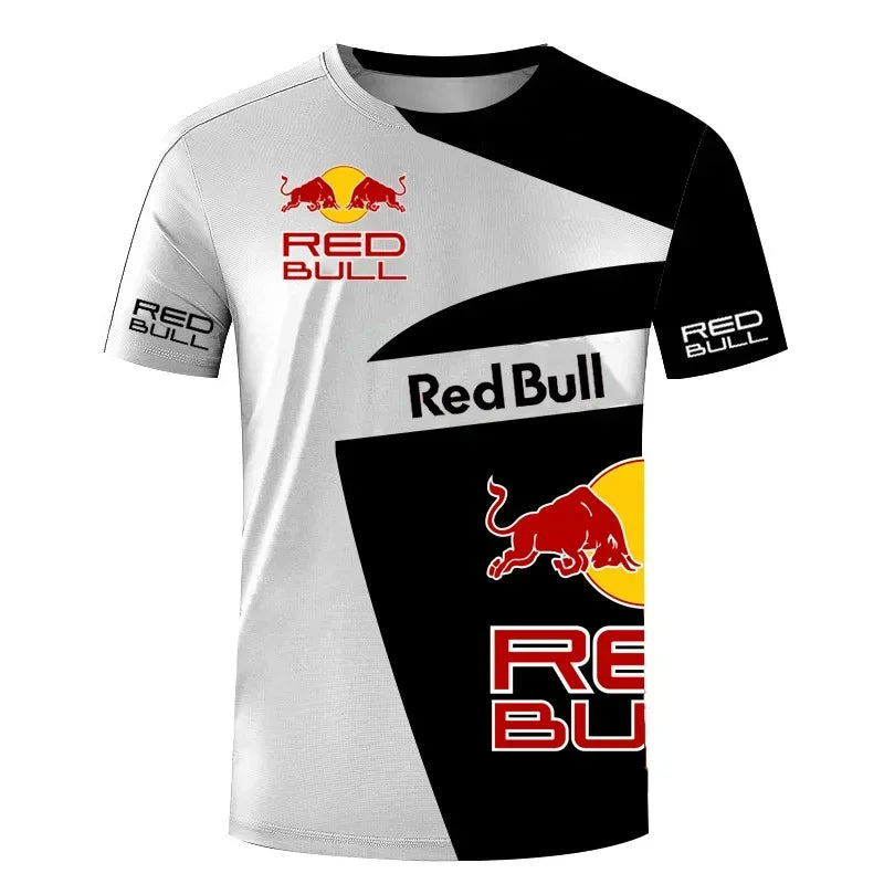 2025 New Luxury Brand Red Bull Racing Team Apparel F1 Formula Racing T-shirt Men's Motorcycle Off-Road Riding Training Shirt