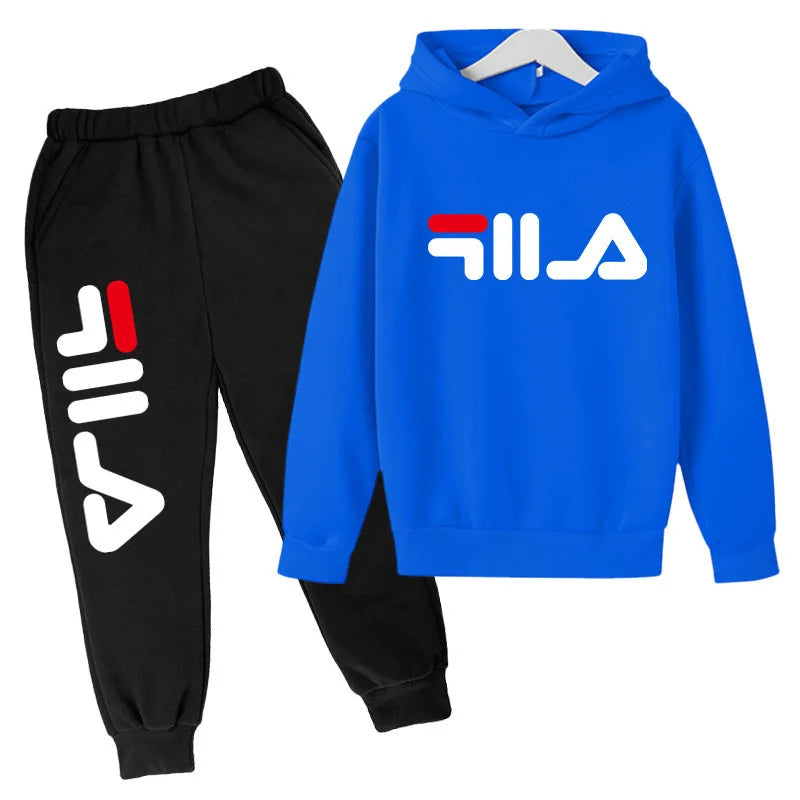 2025 Spring and Autumn Children's Boys and Girls Casual Sports Top + Pants 2-piece Girl Suit 3-14 Years Old Outdoor Jogging Suit