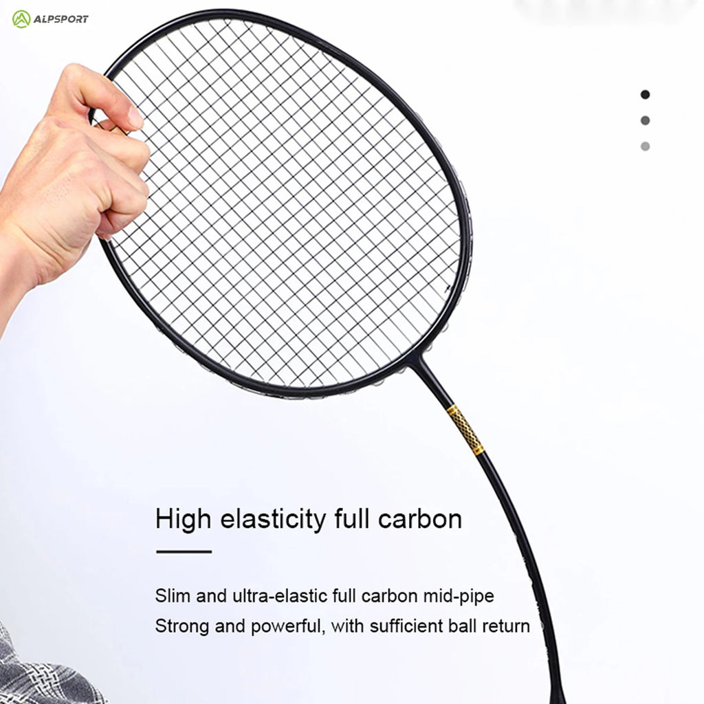 ALP ZJ2.0 Pro 4U 85g 100% Carbon Fiber + Titanium Alloy Badminton Racket Ultra-light Sports Equipment Racket Badminton Training