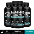 L-Arginine Supplement Boost Endurance -Increase for Energy, Strength,Vascular and Endurance Support During Exercise | Muscle Mas