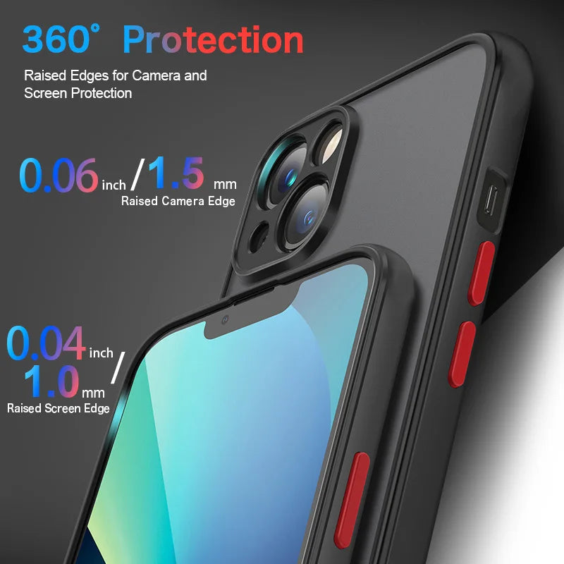 Luxury Armor Matte For Magsafe Magnetic Wireless Charging Case For iPhone 11 12 13 14 15 16 17 Pro Max Air Plus Shockproof Cover