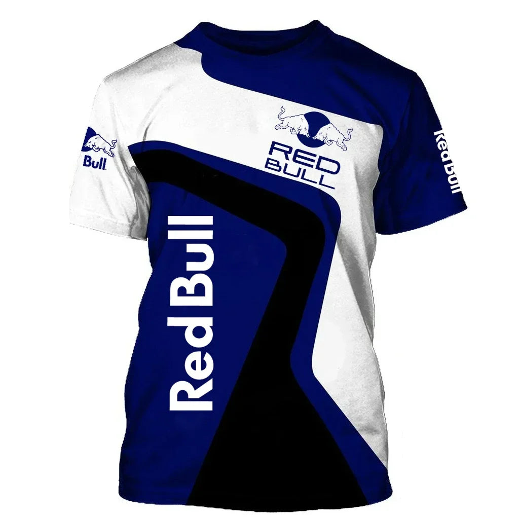 2025 New Luxury Brand Red Bull Racing Team Apparel F1 Formula Racing T-shirt Men's Motorcycle Off-Road Riding Training Shirt
