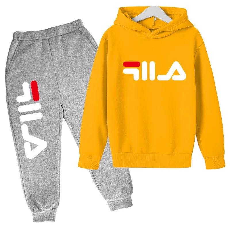 2025 Spring and Autumn Children's Boys and Girls Casual Sports Top + Pants 2-piece Girl Suit 3-14 Years Old Outdoor Jogging Suit