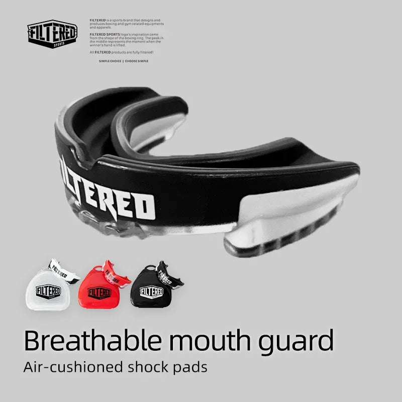 Filtered Sports Adult Sports Mouthguard Muay Thai Boxing Teeth Protection Mma Rugby Fight Training BracesFighting Mouth Guard