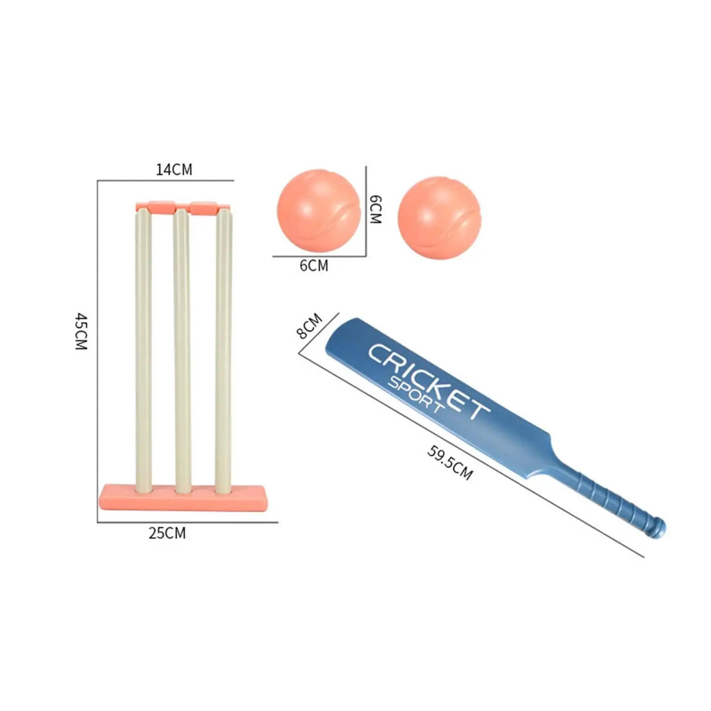 Kids Cricket Set Cricket Sports Training Set Stumps with Stand Outdoor Sports Game 2 Balls for Outdoor Yard Sports Garden Summer