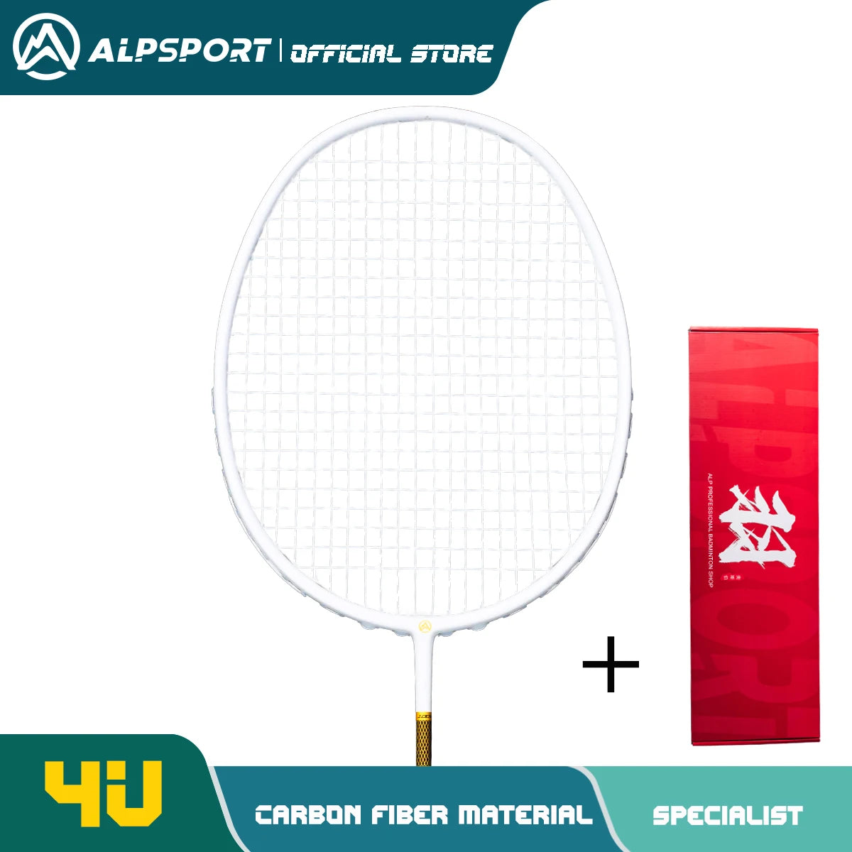 ALP ZJ2.0 Pro 4U 85g 100% Carbon Fiber + Titanium Alloy Badminton Racket Ultra-light Sports Equipment Racket Badminton Training