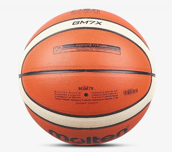 Original Molten GM6X GM7X Basketball Official Size 6 Size 7 Competition Basketball Standard Ball Men's and Women's Training Ball