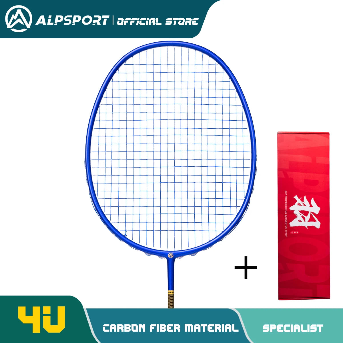 ALP ZJ2.0 Pro 4U 85g 100% Carbon Fiber + Titanium Alloy Badminton Racket Ultra-light Sports Equipment Racket Badminton Training