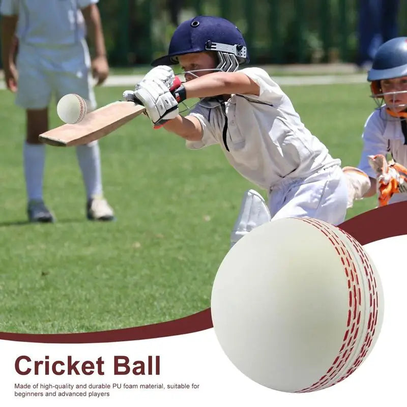 3pcs Sports Cricket Ball PU Training Balls Sports Wind Swinging Bouncing Cricket Balls For Practice Portable Training