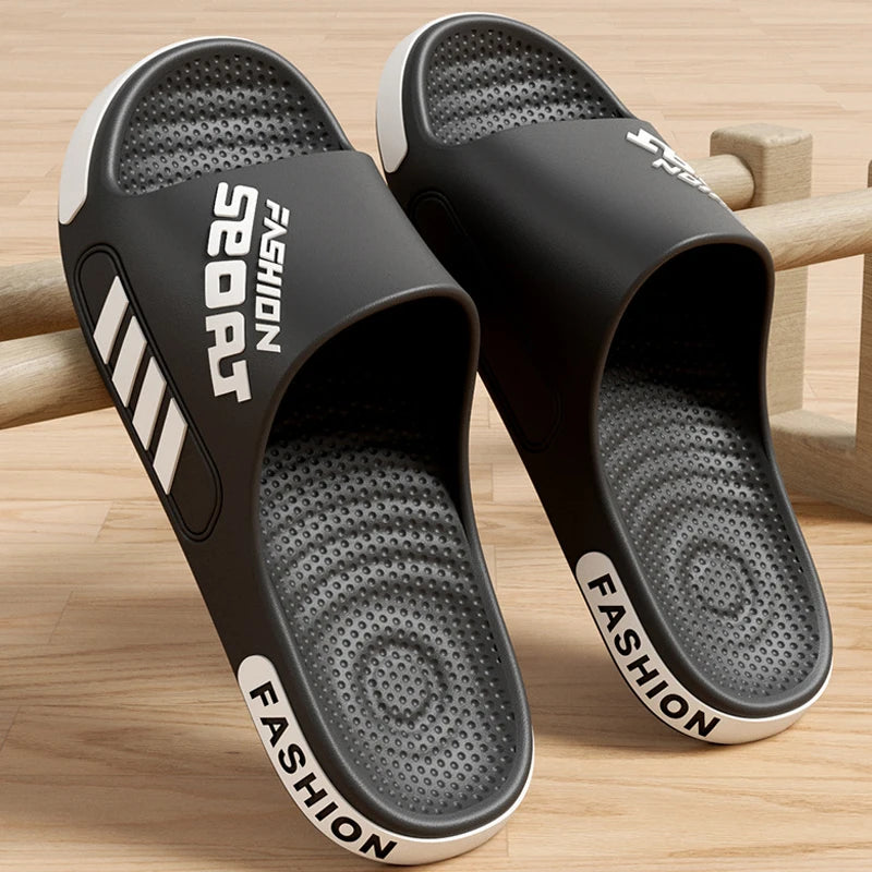 Summer Fashion Slippers For Men Sport Outdoor Sandals Bathroom Non-skid Indoor And Home Sandals For Women Couple Lovers Shoes