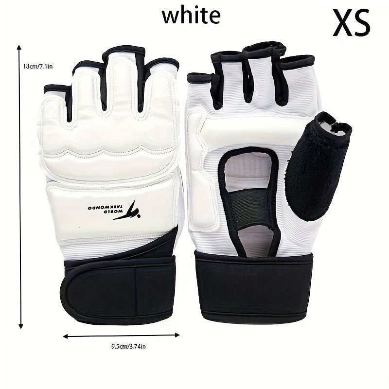 1 Pair Boxing Gloves/Foot Guards, Half-finger Gloves, Foot Protective Sleeve, For Boxing, Taekwondo, Fitness Training