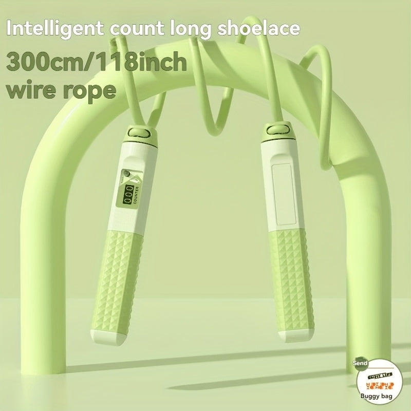 Adjustable Weighted Jump Rope, Cordless Wireless Fitness Skipping Rope for Men and Women - Ideal for Boxing, Mixed Martial Arts & Beach Bodybuilding Training, Available in Gray/Blue/Black, Workout, Exercises