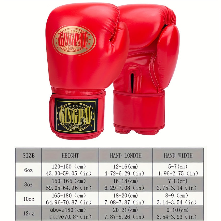 Durable Professional Boxing Gloves for MMA and Kickboxing Training - Abrasion-Resistant and Long-Lasting for Intensive Boxing Sessions