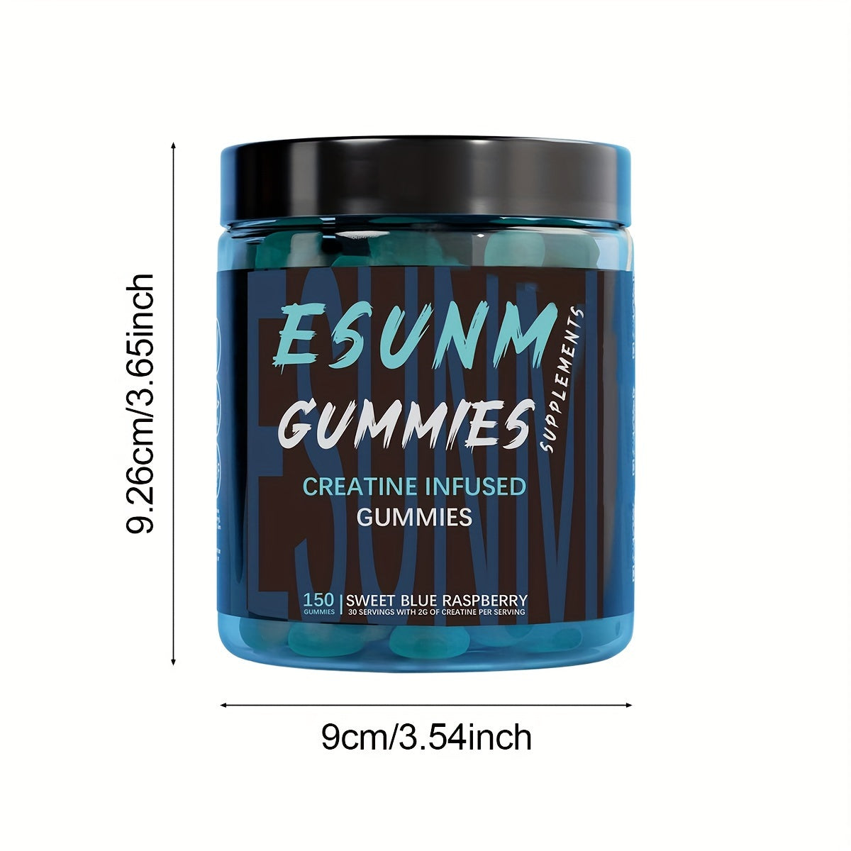 Blueberry Creatine Gummies 150 Tablets - Vitality Recovery, Sweet And Sour Nourishing Whole Body Gummies